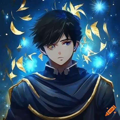 Anime Style Portrait Of A Broken Man With Black Hair On Craiyon