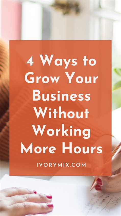 4 Ways You Can Increase Your Revenue Without Working More Hours With Examples Ivory Mix