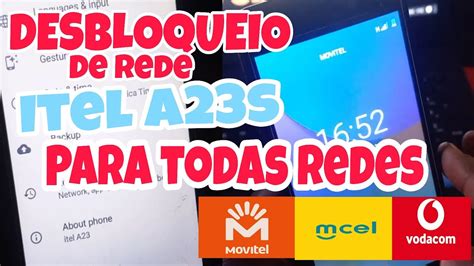 Como Desbloquear Itel A S Para Todas Redes Funciona Youtube