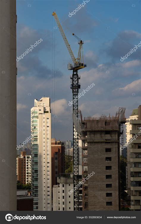 Construction Site Cranes Crane — Stock Photo © Wirestock #552893634