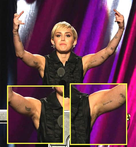 Miley Cyrus Armpit Hair Rock And Roll Hall Of Fame TheCount