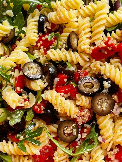 Quinoa Pasta Salad Gluten Free Option Return To The Kitchen Meal