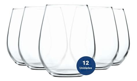 Set X12 Vaso Copa Sin Pie Vidrio Rigolleau Copon Flint 450ml E Bazar