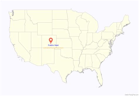 Map of Pueblo West CDP