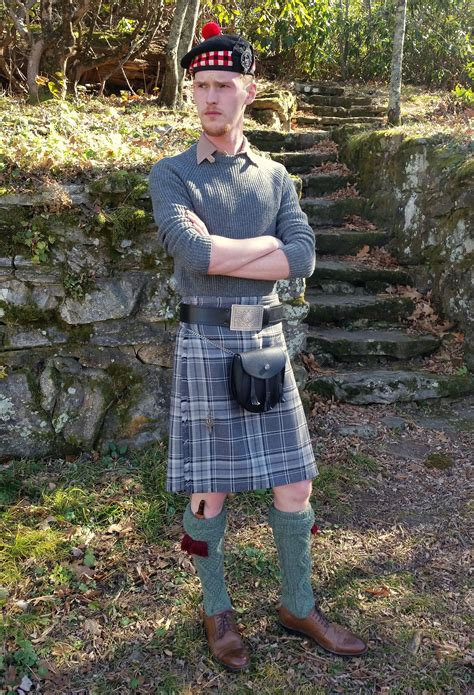 Modern Day Scottish Highland Semi Formaleveryday Outfit W 8 Yard