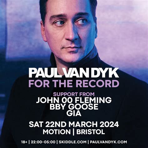 Paul Van Dyk For The Record Bristol Hello Trance