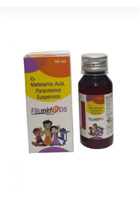 Mefenamic Acid 100mg Paracetamol 250mg Suspension For Clinical At Rs