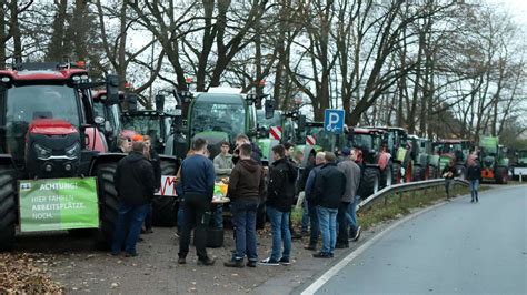 Chaos Auf Dem Schlepper Treck Verdener Landwirte Zum Protest