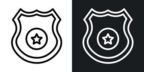 Police Badge Outline Vector Art, Icons, and Graphics for Free Download