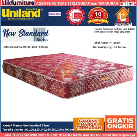 Kasur Matras New Standard Cm Uniland Springbed Official Pusat