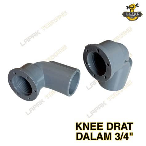 Jual Knee Keni L Elbow PVC Drat Dalam 3 4 Inch Shopee Indonesia