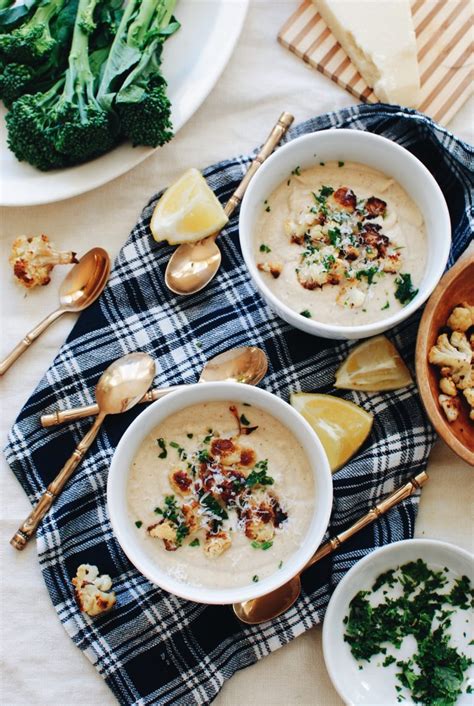 Roasted Cauliflower Soup Bev Cooks