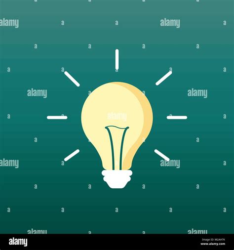 Halogen Lightbulb Icon Light Bulb Sign Electricity And Idea Symbol Icon On Green Background