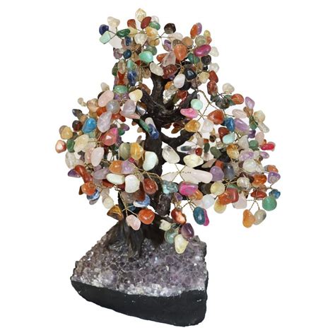 Mineral Tree With Amethyst Druse Base AR15