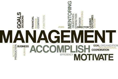 Management Word Cloud Stock Illustration Illustration Of Corporate