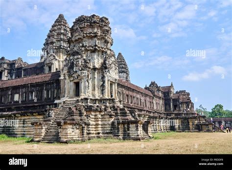 Architecture inside Angkor Wat, Siem Reap, Cambodia Stock Photo - Alamy