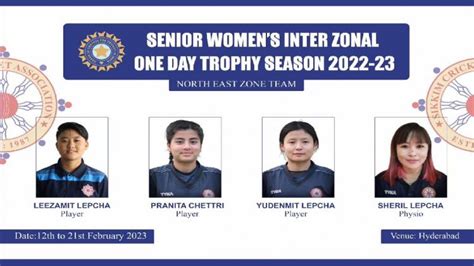 Sikkim Three Woman Cricketers To Represent North East Zone In Inter