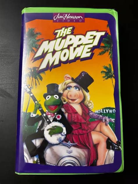 The Muppet Movie Vhs Jim Henson Vintage Green Clamshell Pre