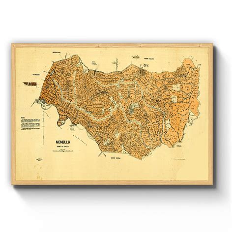 Monbulk Victoria Australia Vintage Map 2 1940 Vintage Maps