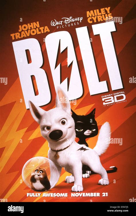 Bolt From Left Rhino Bolt Mr Mittens 2008 © Walt Disney Studios