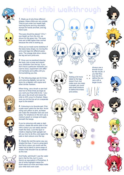 Mini Chibi Tutorial By Xephia On Deviantart Chibi Drawings Drawings