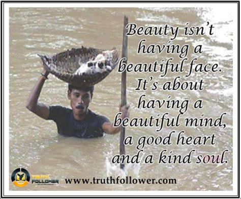 Beauty is not about having a pretty face