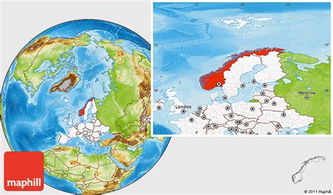 Norway On The World Map United States Map