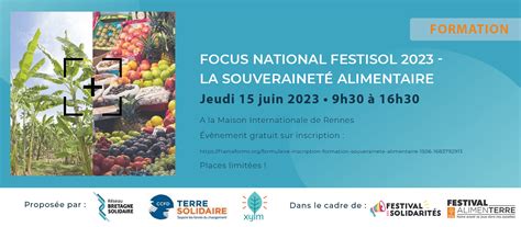 Formation sur la souveraineté alimentaire Réseau Bretagne Solidaire