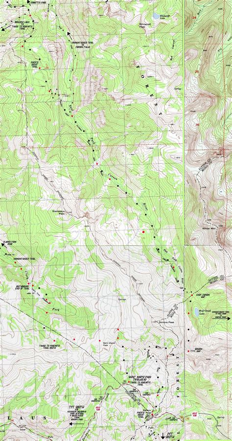 Topo: East Fork Carson River to Sonora Pass hiking map