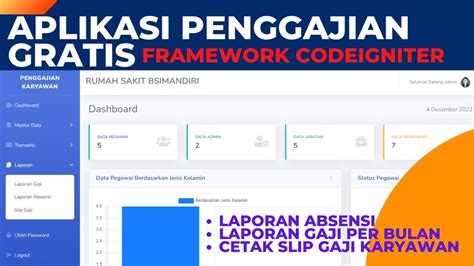 APLIKASI PENGGAJIAN GRATIS DENGAN CODEIGNITER YouTube