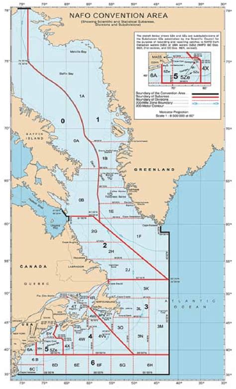 Map Of The Northwest Atlantic Fisheries Organization Divisions Our