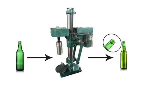 Semi Automatic Crown Cap Capping Machine For Beer Soda Water Glass