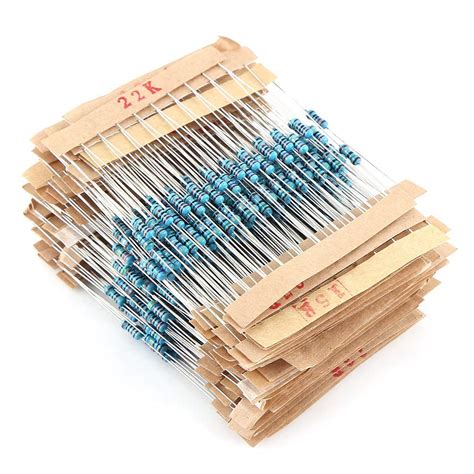 Bewinner1 Metal Film Resistors 560pcs 56 Types 1 Ohm 10M Ohm 1 4W 1