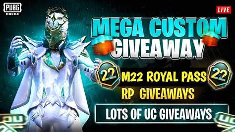 Pubg Unlimited Uc Custom Room Live Royal Pass Rp Giveaway Uc