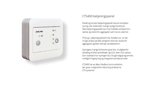 Comfort CT200 kompakt ventilationsanlæg til lejligheder og rækkehuse