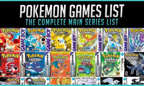 The Complete Pokémon Games List in Order (2024) | Gaming Gorilla