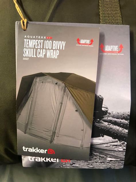 Trakker Tempest 100 Bivvy Skull Cap Wrap Aquatexx EV Tackle Box Uk