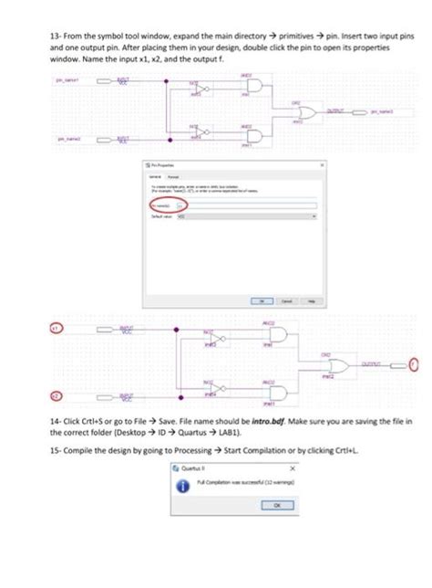 Quartus Ii Introduction Create A Folder In Desktop Chegg