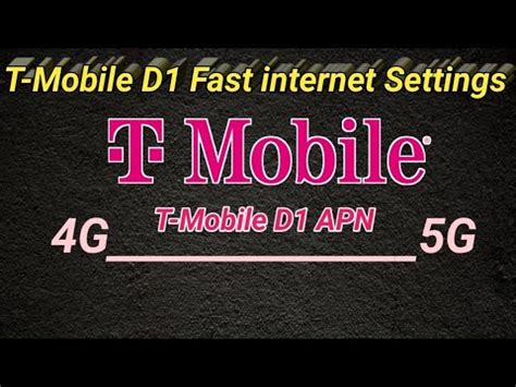 T Mobile Apn Settings G Tmobile Apn Settings For Android Youtube