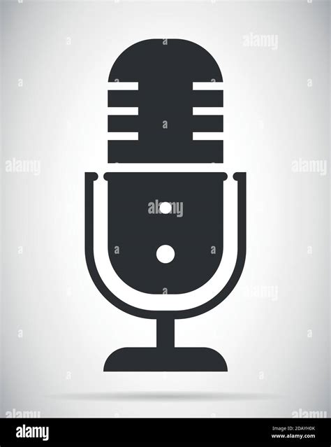 Icono De Micrófono De Medios De Podcast O Símbolo De Logotipo De