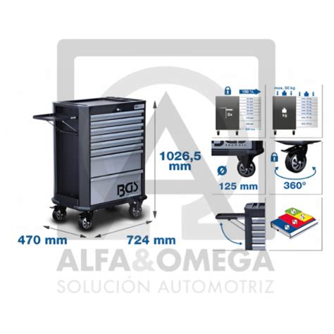 Carro De Herramientas Cajones Vac O Alfa Y Omega Soluci N Automotriz