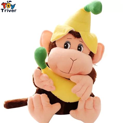 60cm Plush Banana Monkey Toy Stuffed Monkey Doll Christmas Baby Girl