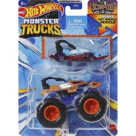 Машина Hot Wheels Monster Truck Scorpedo GRH81 HWN45 купить на OZON по низкой цене 1897776628