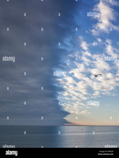 Weather Front on the South Coast Stock Photo - Alamy