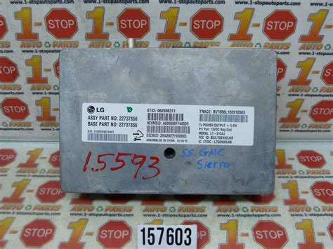 2011 Gmc Sierra 1500 2500 3500 Communication Onstar Module Opt Ue1 22737856 Oem Ebay