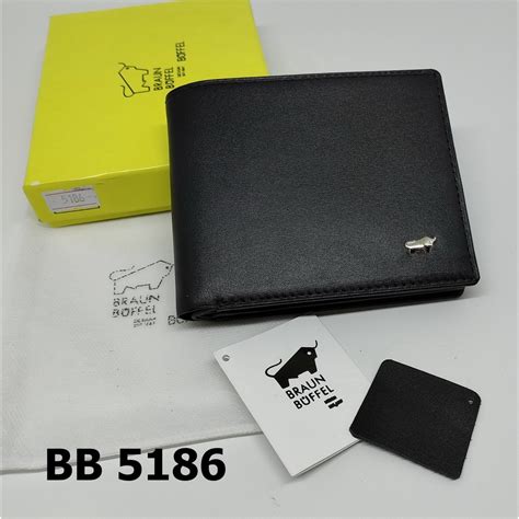 Jual Dompet Pria Braun Buffel 5186 Black Kulit Import 16 Kartu