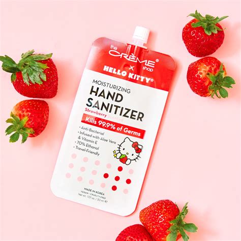 Hello Kitty Moisturizing Hand Sanitizer Strawberry Scented The Crème Shop