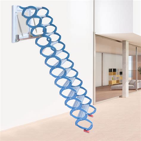 Wall Mounted Folding Ladder Loft Stairs Attic Pulldown Attic Stair For