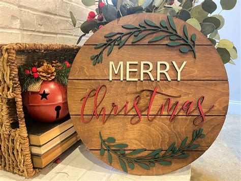 Merry Christmas Sign / Wooden Signs / Holiday Gifts / Gifts | Etsy
