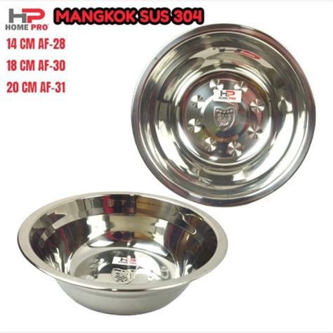 Jual Mangkok Stainless SUS 304 Baskom Kobokan Mangkok Nasi